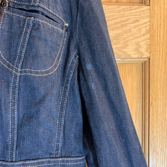 LEE Riders Copper Women’s 2XL XXL Three Button Lapel Blue Denim Jean Jacket - Picture 4 of 6